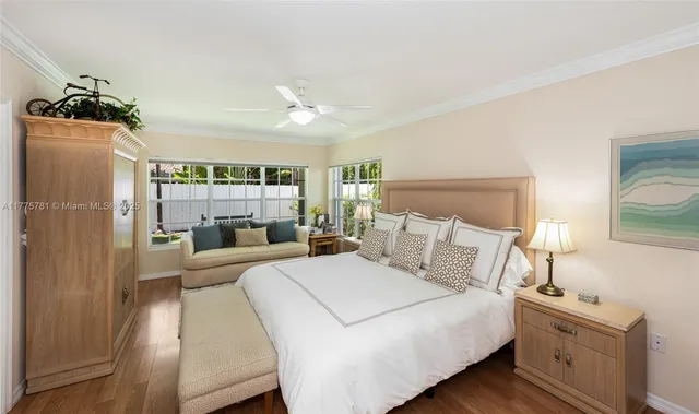 a bed room with a bed and a couch