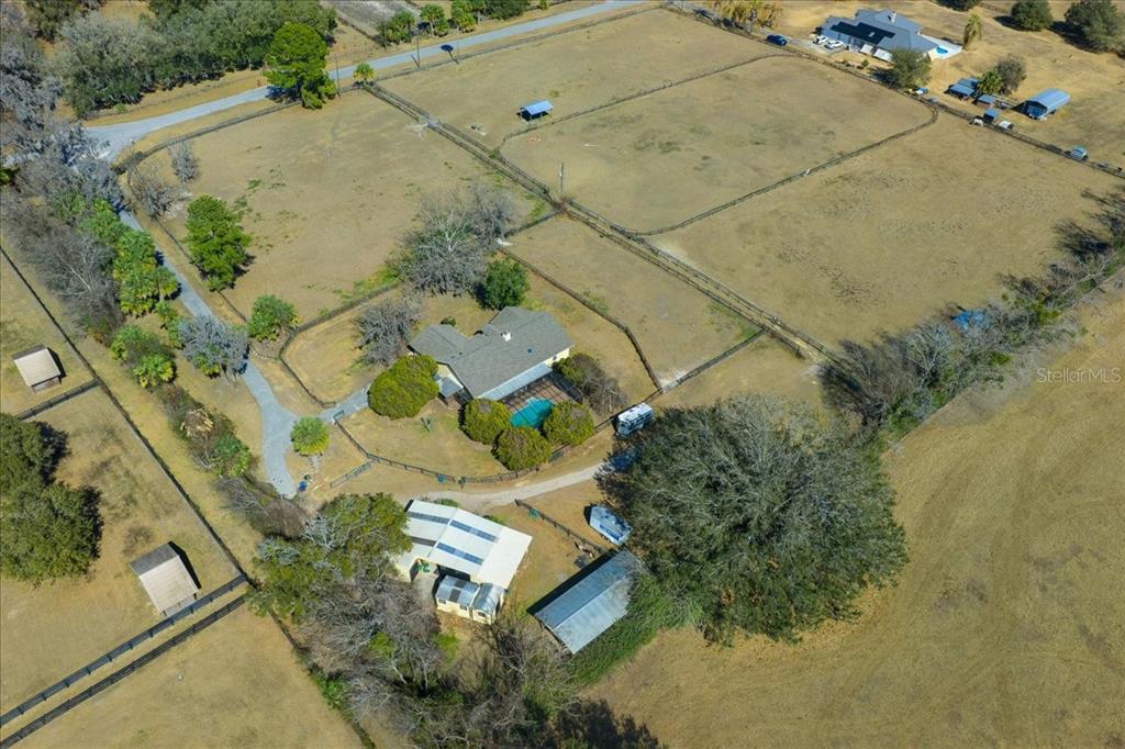750 Southwest 91st Place Ocala, FL 34476 - Photo 46 of 51 an aerial view of a house with a yard