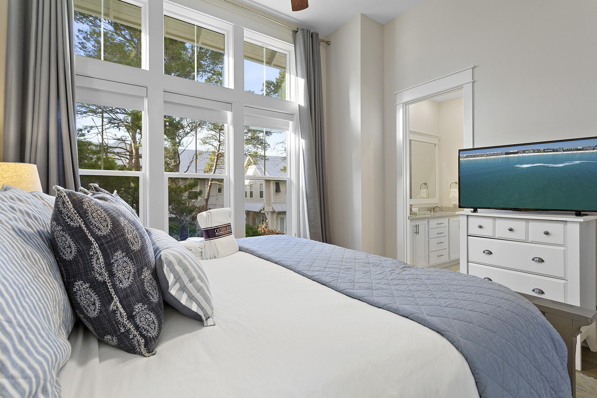 111 East Milestone Drive, Unit B Inlet Beach, FL 32461 - Photo 6 of 39 24-30A-Beach-Escape-Primary-Bedroom-Alt
