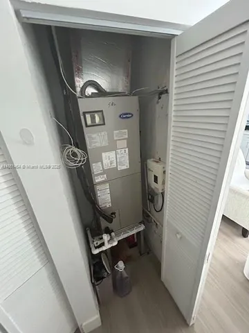 a view of storage and utility room