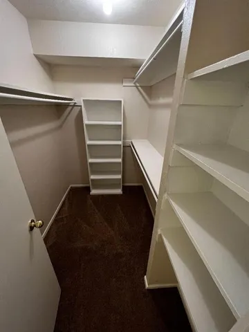 a view of walk in closet