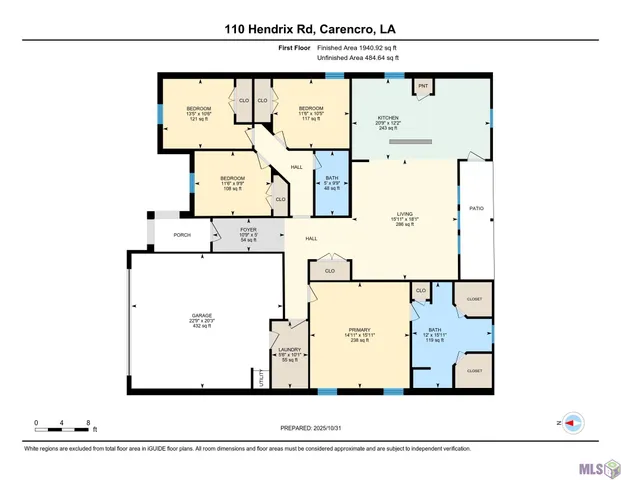 $2,050 | 110 Hendrix Road, Carencro, LA 70520