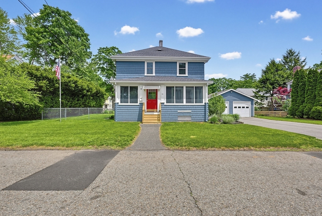 10 Water Street Natick, MA 01760 - Photo 33 of 35 a front view of house with yard and green space
