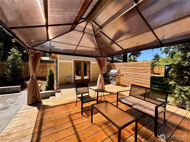 a view of swimming pool with a patio