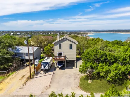 a view of a terrace with a garden