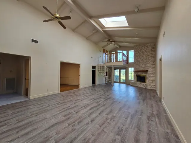 wooden floor in an empty room