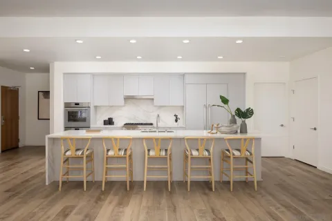 a view of a balcony with an outdoor space