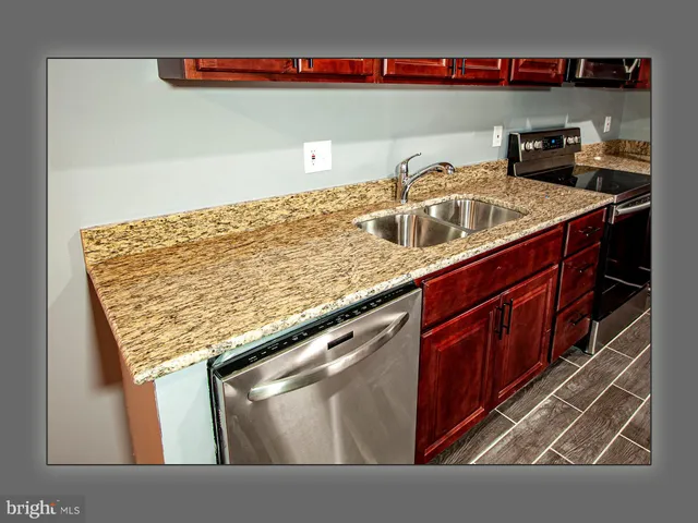 a view of hallway with door