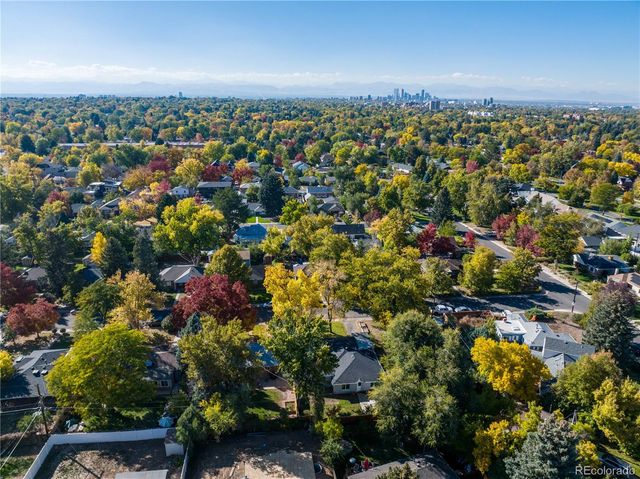 an aerial view of a city
