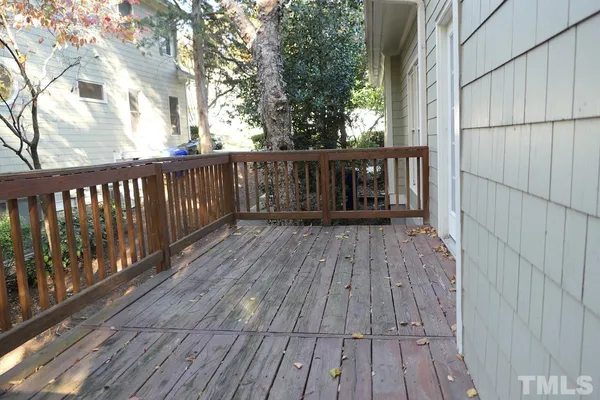 a view of deck with wooden floor and outdoor space