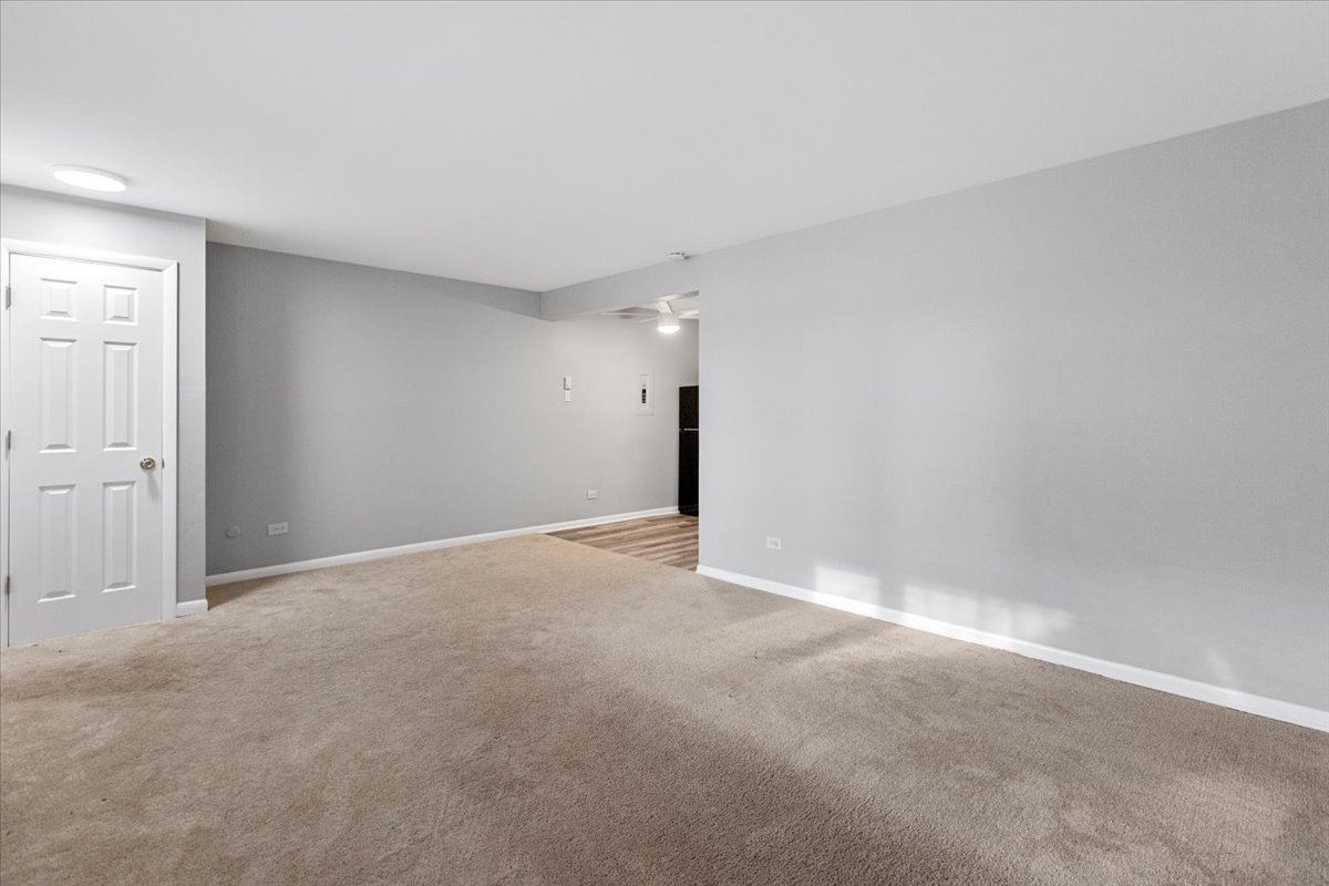 6250 West 64th Place, Unit 103 Chicago, IL 60638 - Photo 8 of 28 a view of an empty room with a ceiling fan