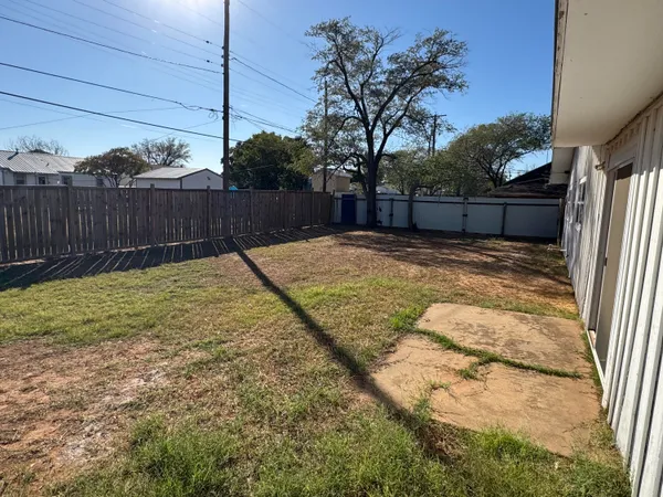 a backyard of a house