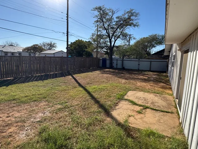 a backyard of a house