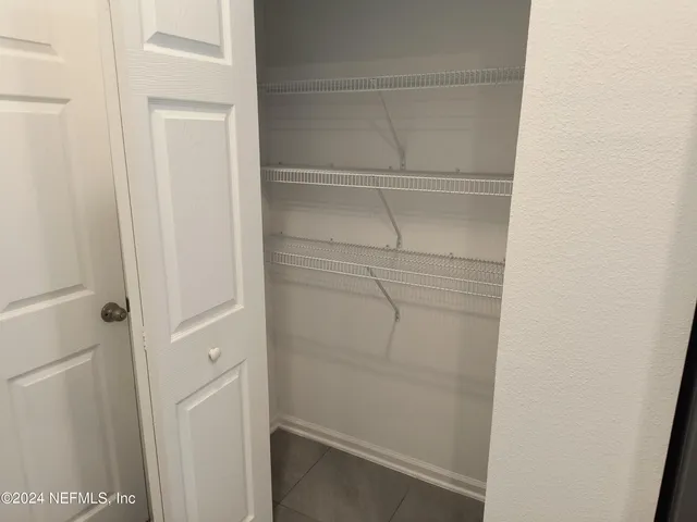 a view of a closet
