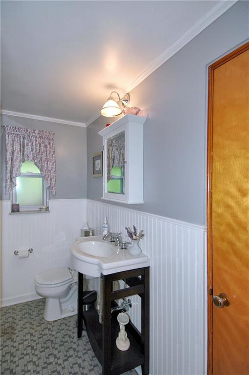 508 Sleepy Hollow Road Pittsburgh, PA 15228 - Photo 11 of 25 Powder Room - Recently renovated, lovely sink fixture, ceramic tile flooring.