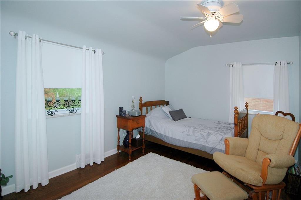 508 Sleepy Hollow Road Pittsburgh, PA 15228 - Photo 14 of 25 Bedroom - Hardwood floors, paddle fan.