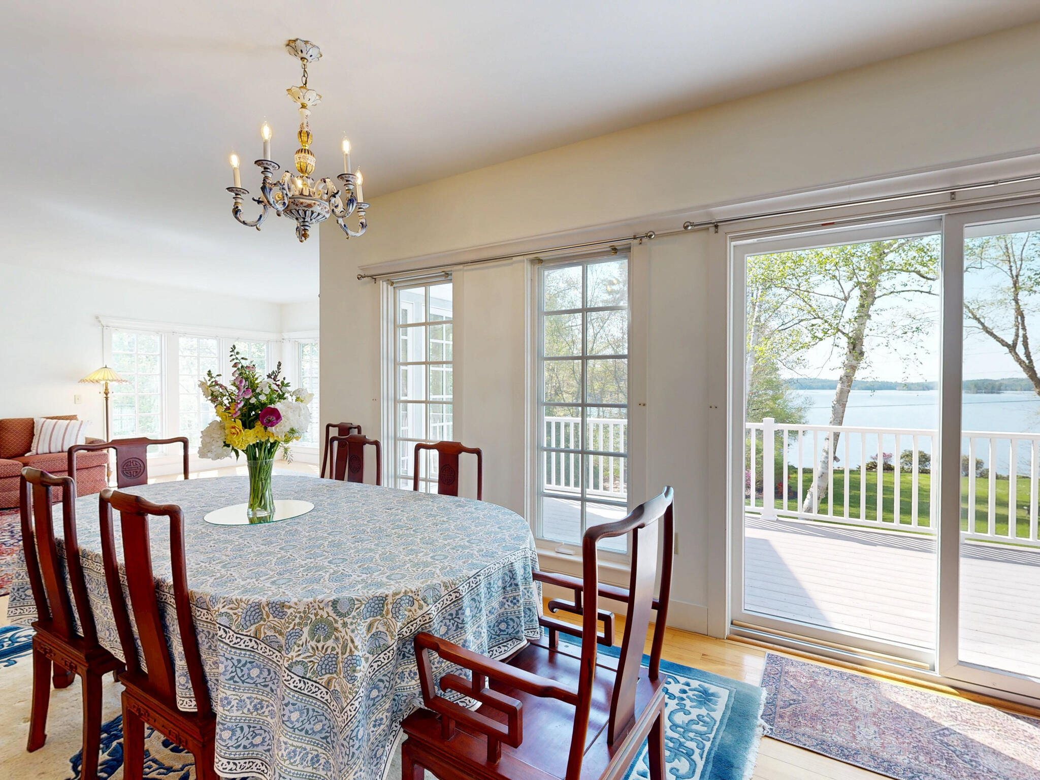 299 Gates Road Jefferson, ME 04348 - Photo 23 of 121 Formal Dining Area w/ Waterviews