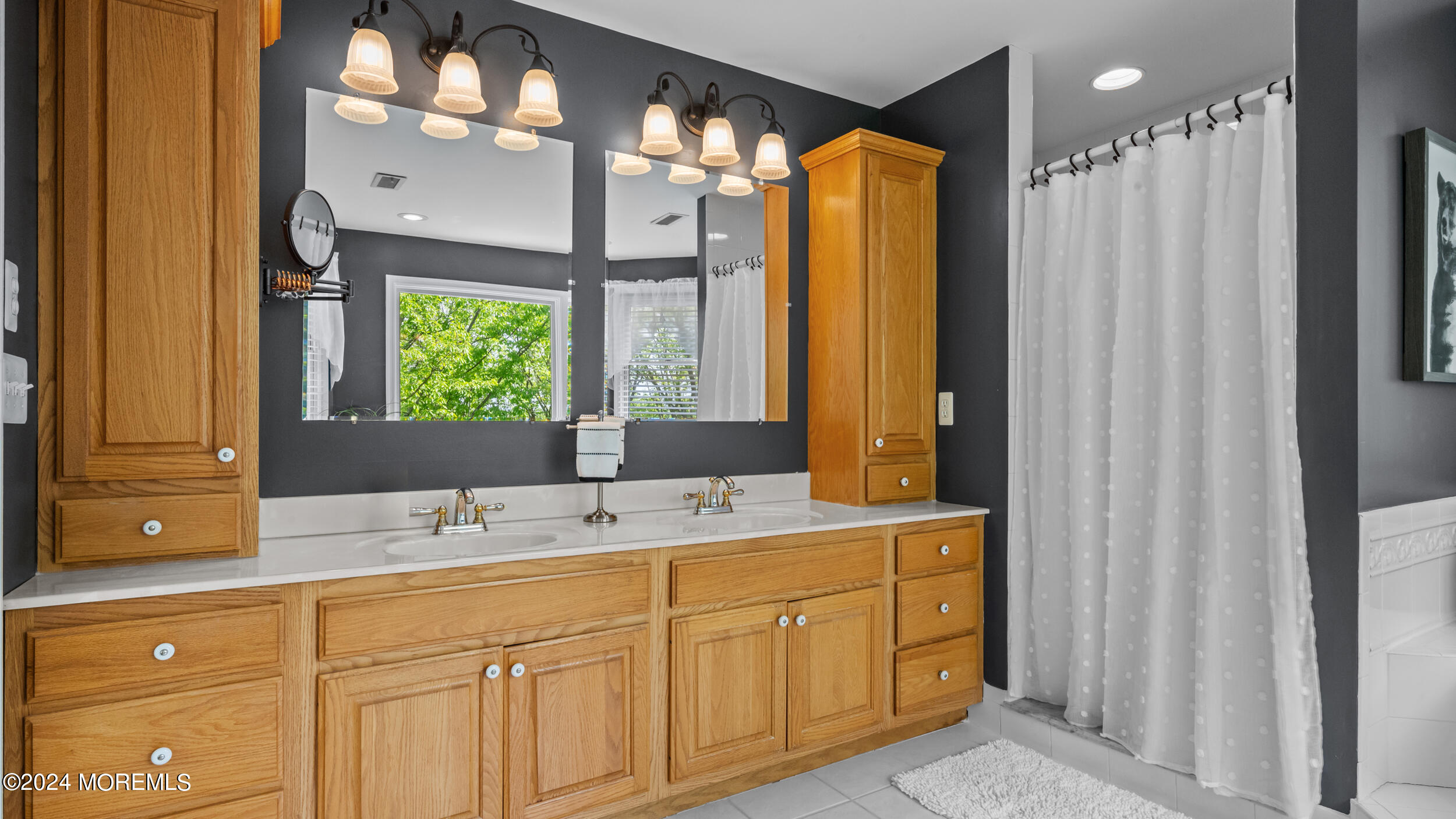 55 Tower Road Cream Ridge, NJ 08514 - Photo 36 of 47 a bathroom with a double vanity sink mirror and double