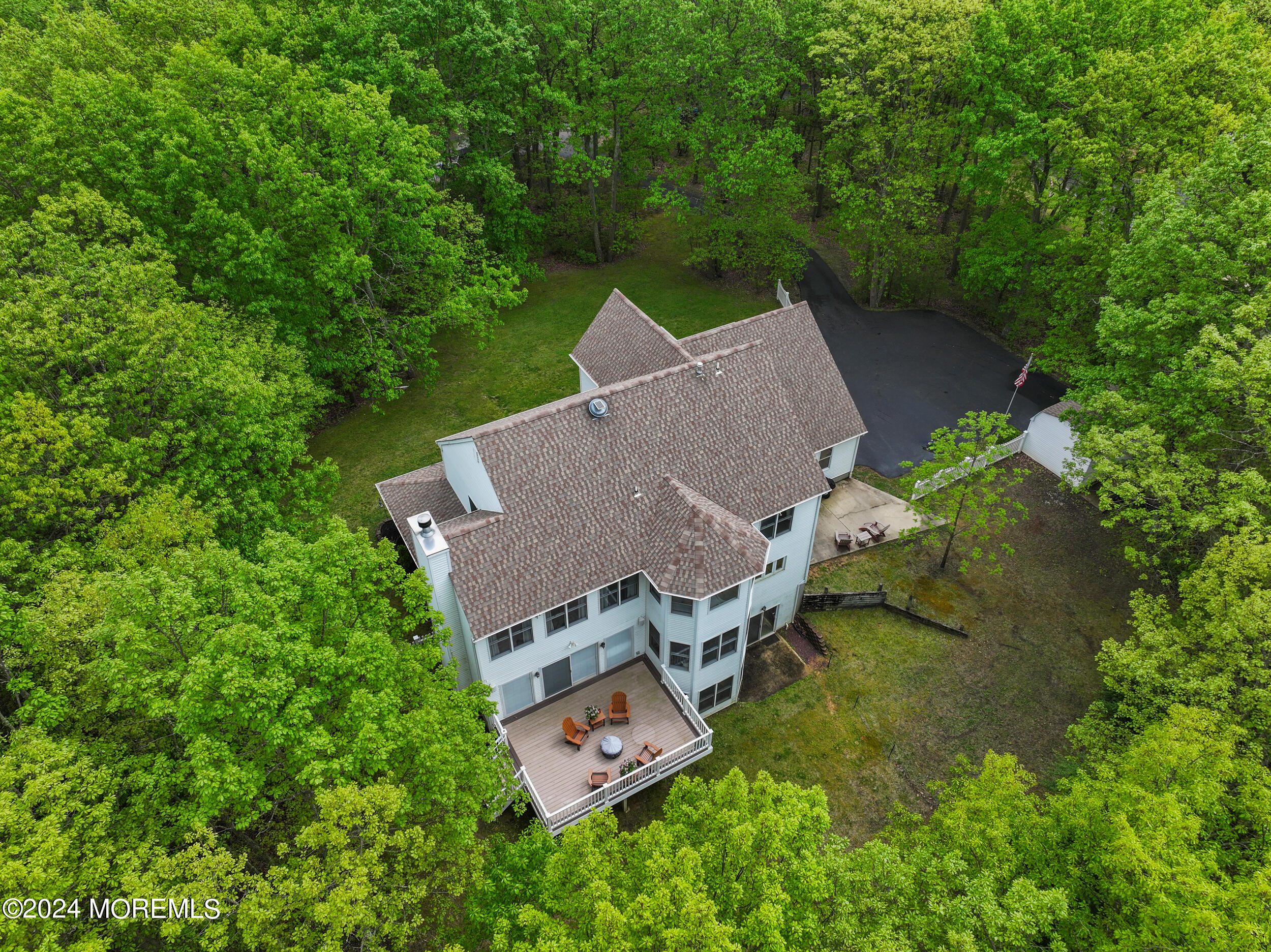 55 Tower Road Cream Ridge, NJ 08514 - Photo 45 of 47 an aerial view of a house with a garden