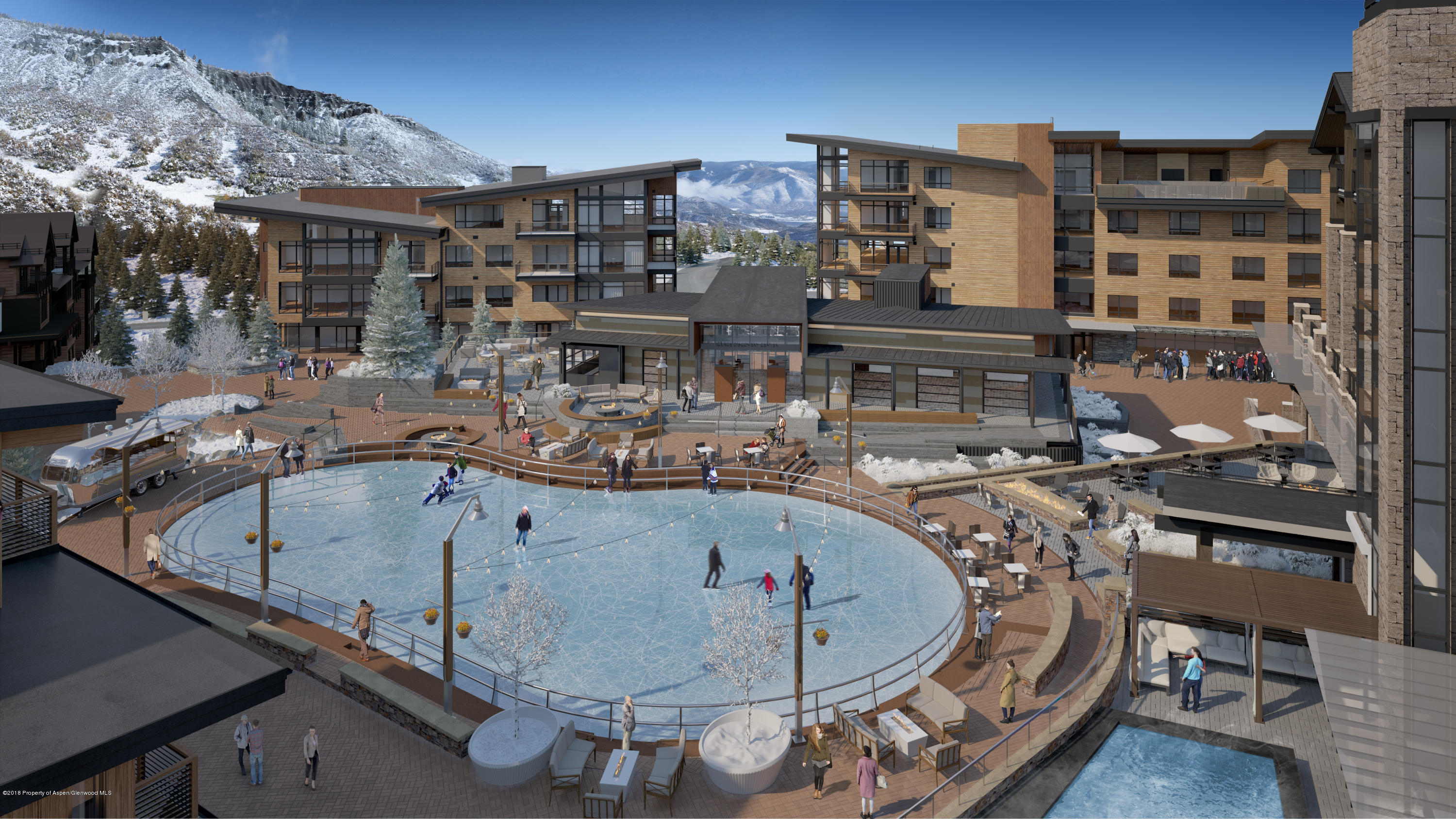 130 Wood Road, Unit 803 Snowmass Village, CO 81615 - Photo 4 of 10 a view of a swimming pool with outdoor seating