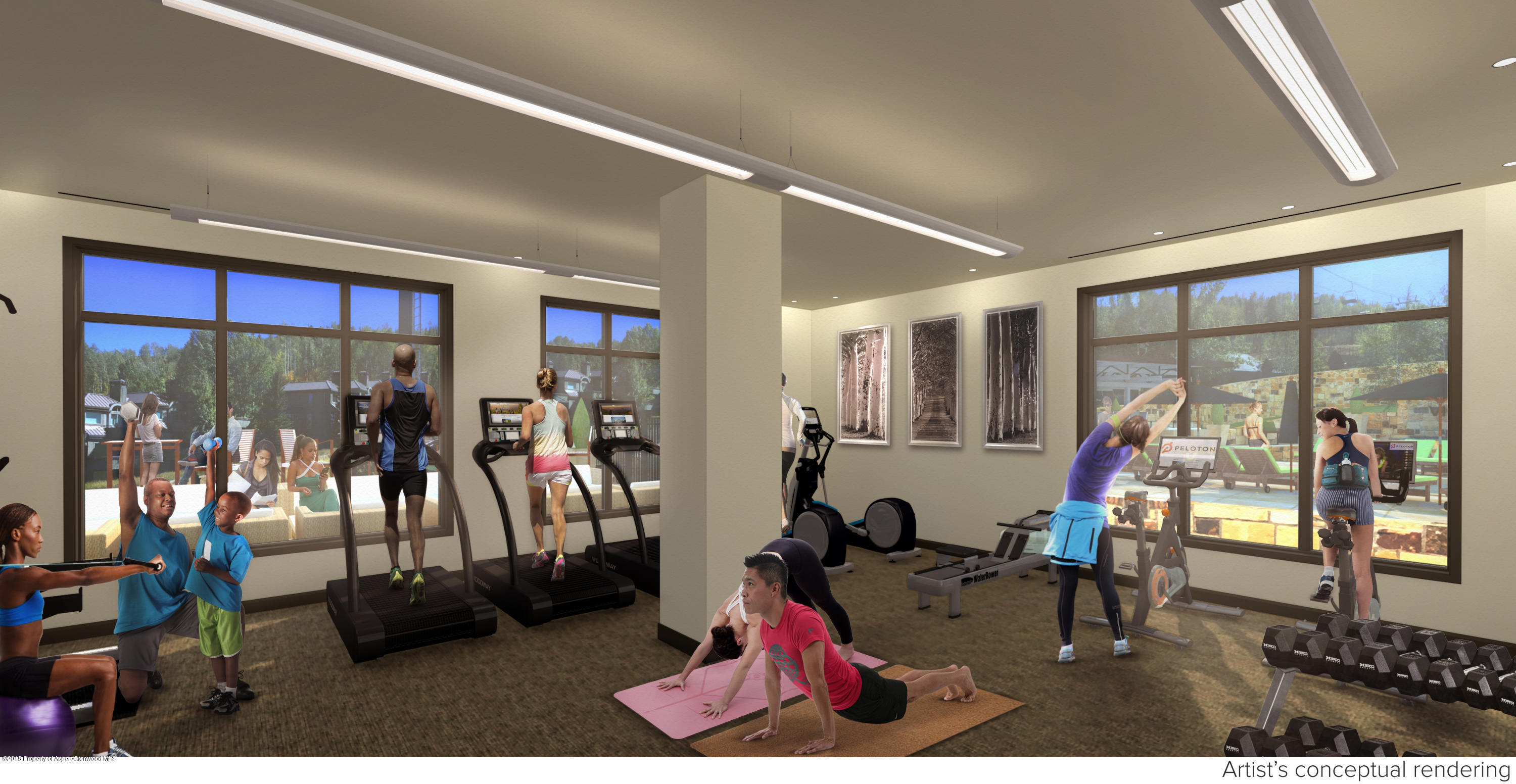 130 Wood Road, Unit 803 Snowmass Village, CO 81615 - Photo 6 of 10 a view of a room with gym equipment