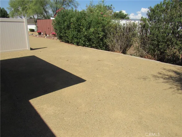 a view of a small yard