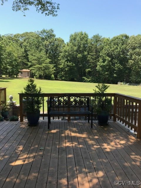 127 Wickham Road Bumpass, VA 23024 - Photo 3 of 10 Deck featuring a lawn