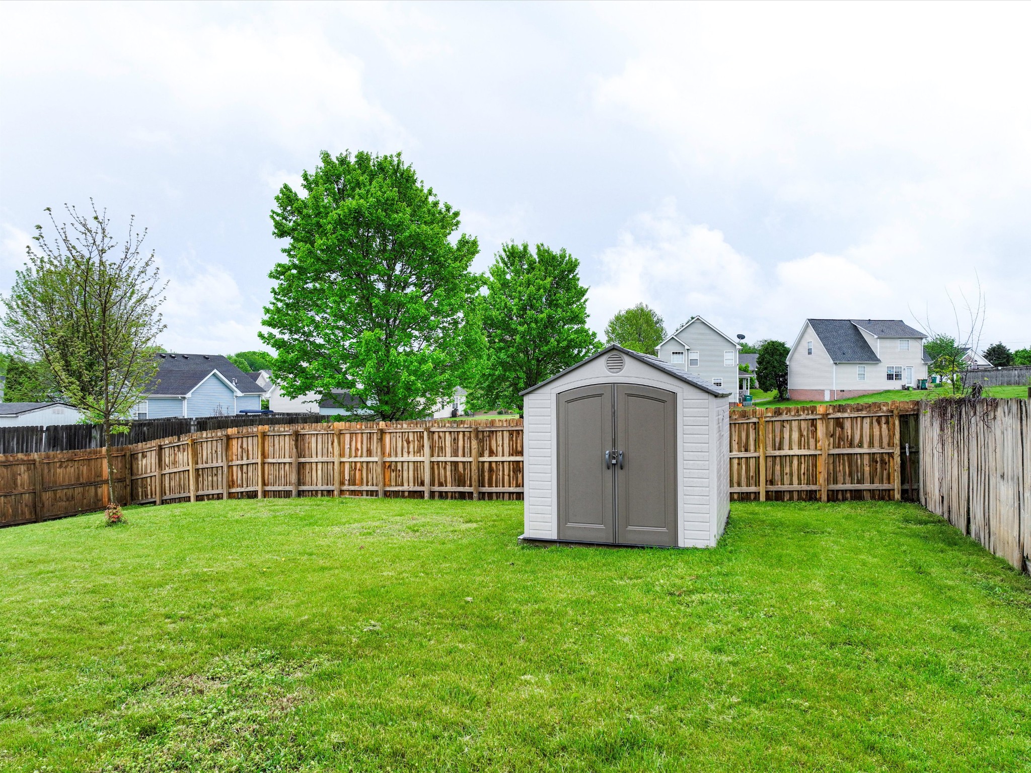 1007 Persimmon Drive Spring Hill, TN 37174 - Photo 39 of 44 a backyard of a house with lots of green space