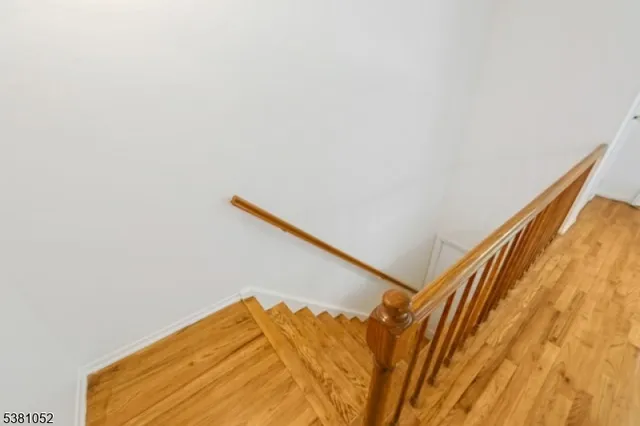 a view of a big room with wooden floor
