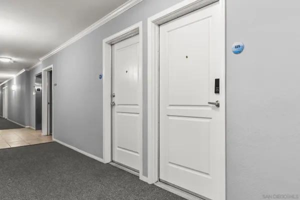 a view of an empty room