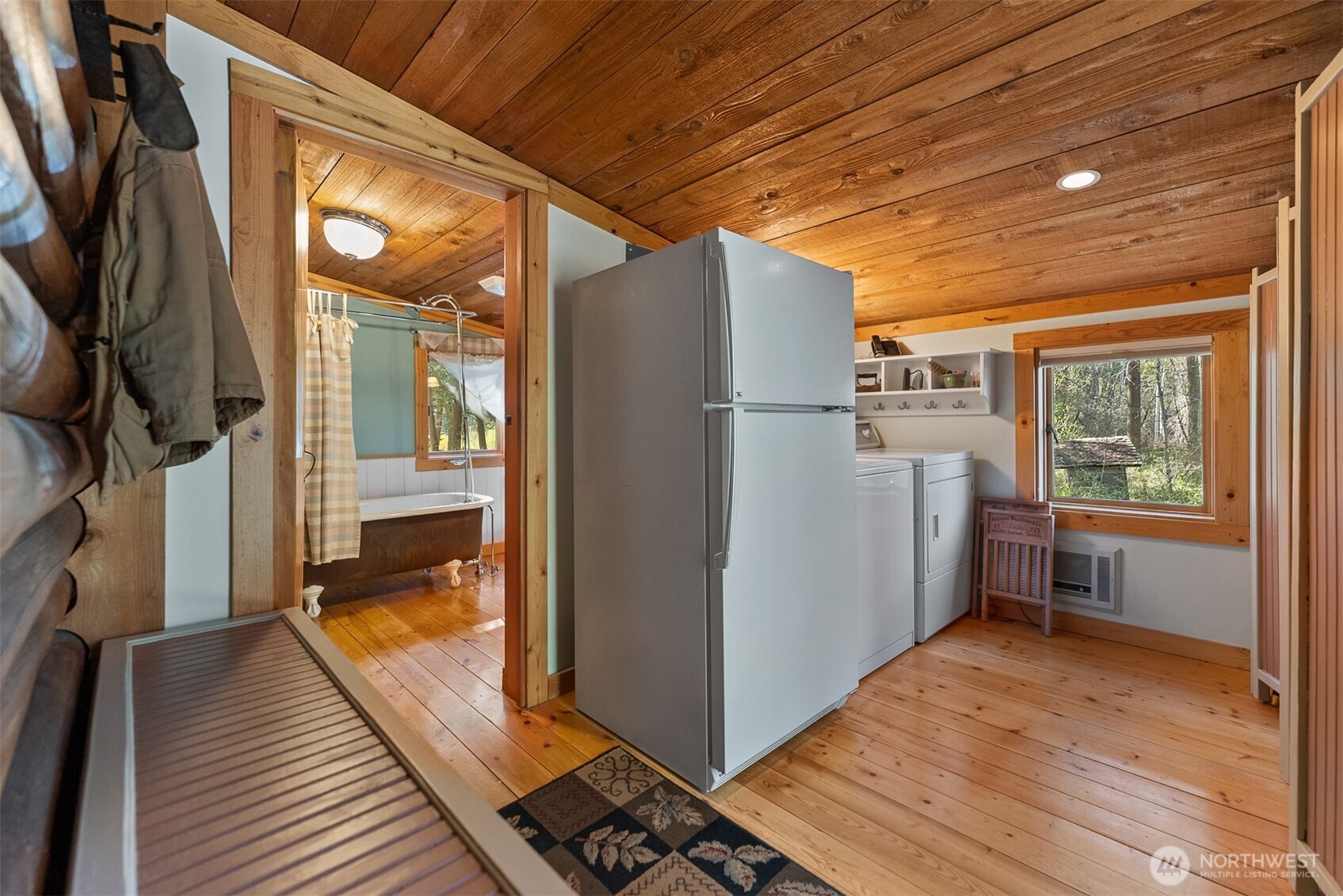 583 B Twisp River Road Twisp, WA 98856 - Photo 6 of 39 a kitchen with stainless steel appliances a refrigerator and a stove
