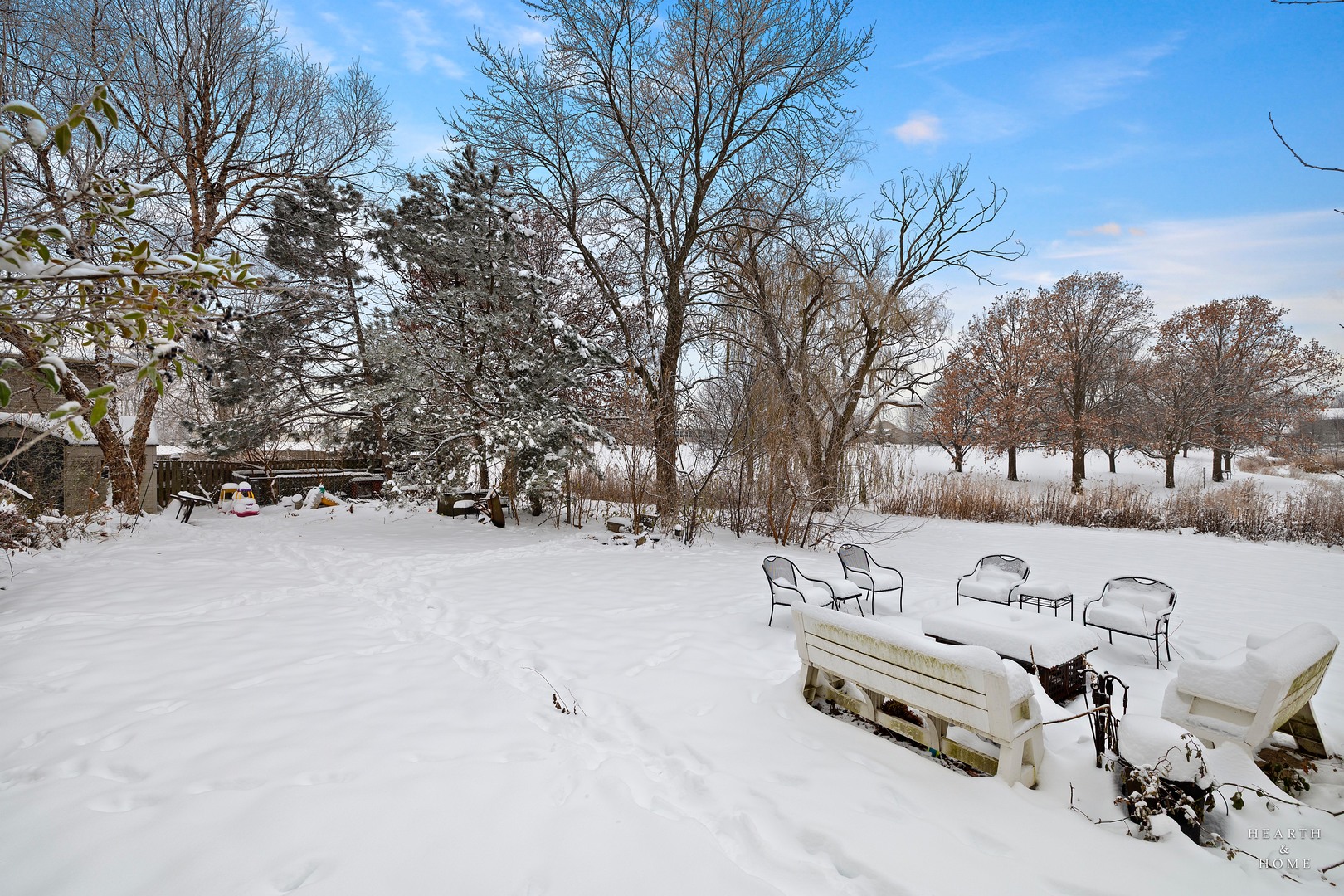 1207 Quail Run Avenue Bolingbrook, IL 60490 - Photo 14 of 48 a view of a bench in snow