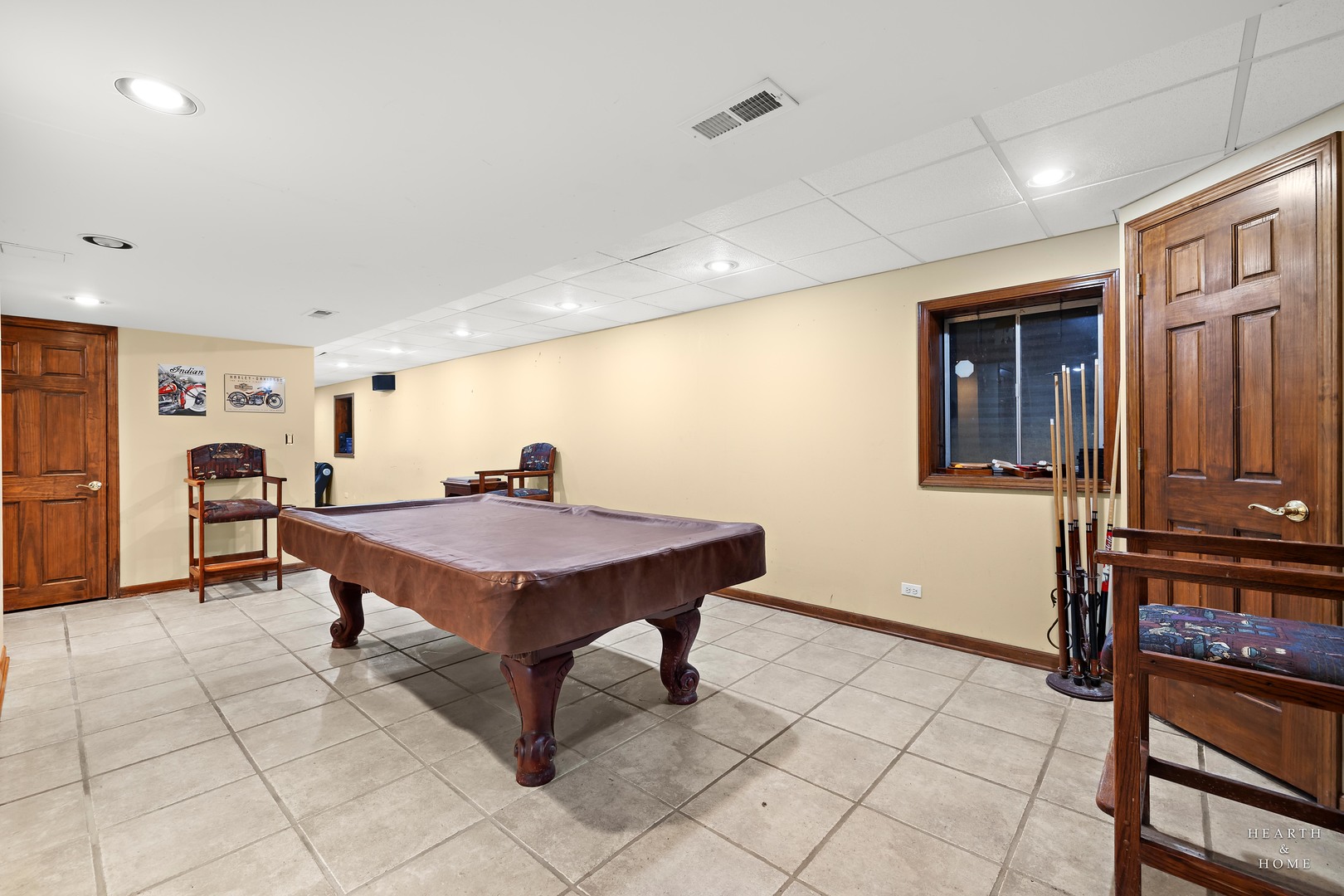 1207 Quail Run Avenue Bolingbrook, IL 60490 - Photo 44 of 48 a room with furniture pool table and window