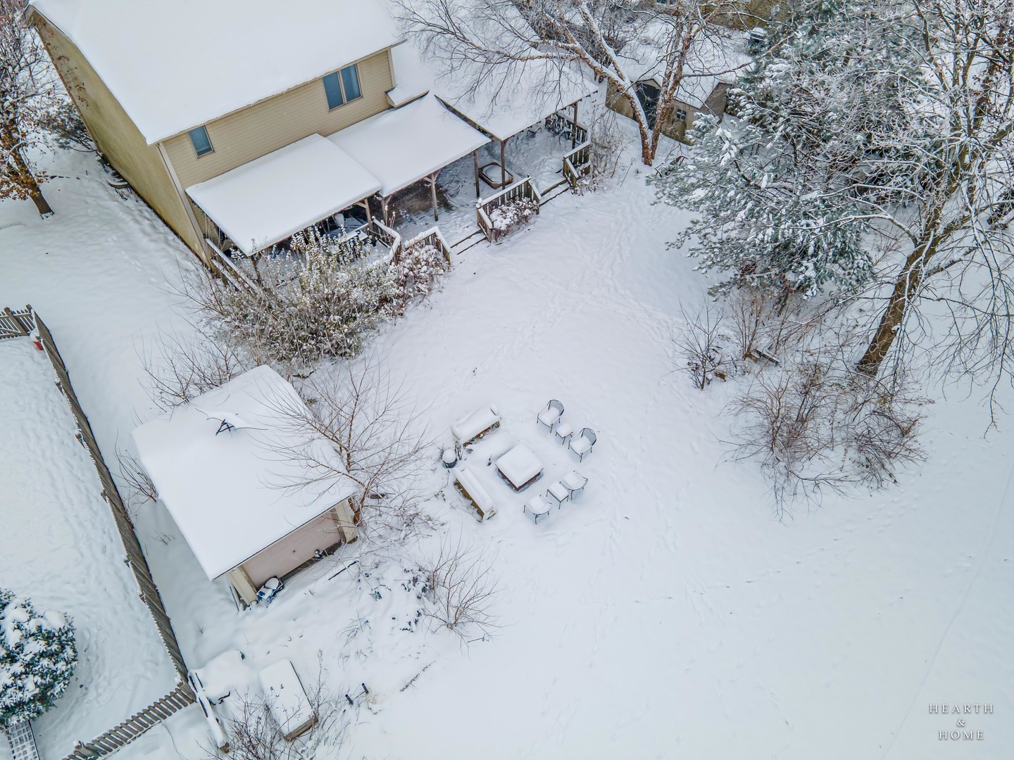 1207 Quail Run Avenue Bolingbrook, IL 60490 - Photo 7 of 48 a view of a house with a snow in the yard