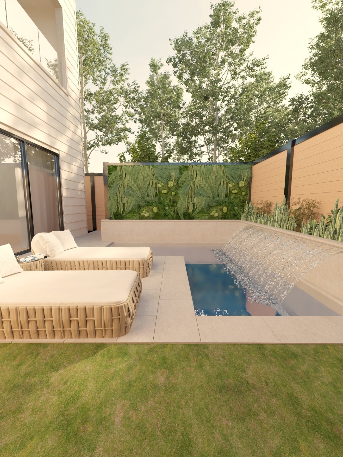 820 Malone Street Houston, TX 77007 - Photo 28 of 31 Virtual Pool Rendering