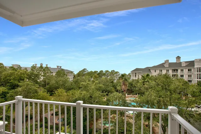 a view of a balcony with outdoor space