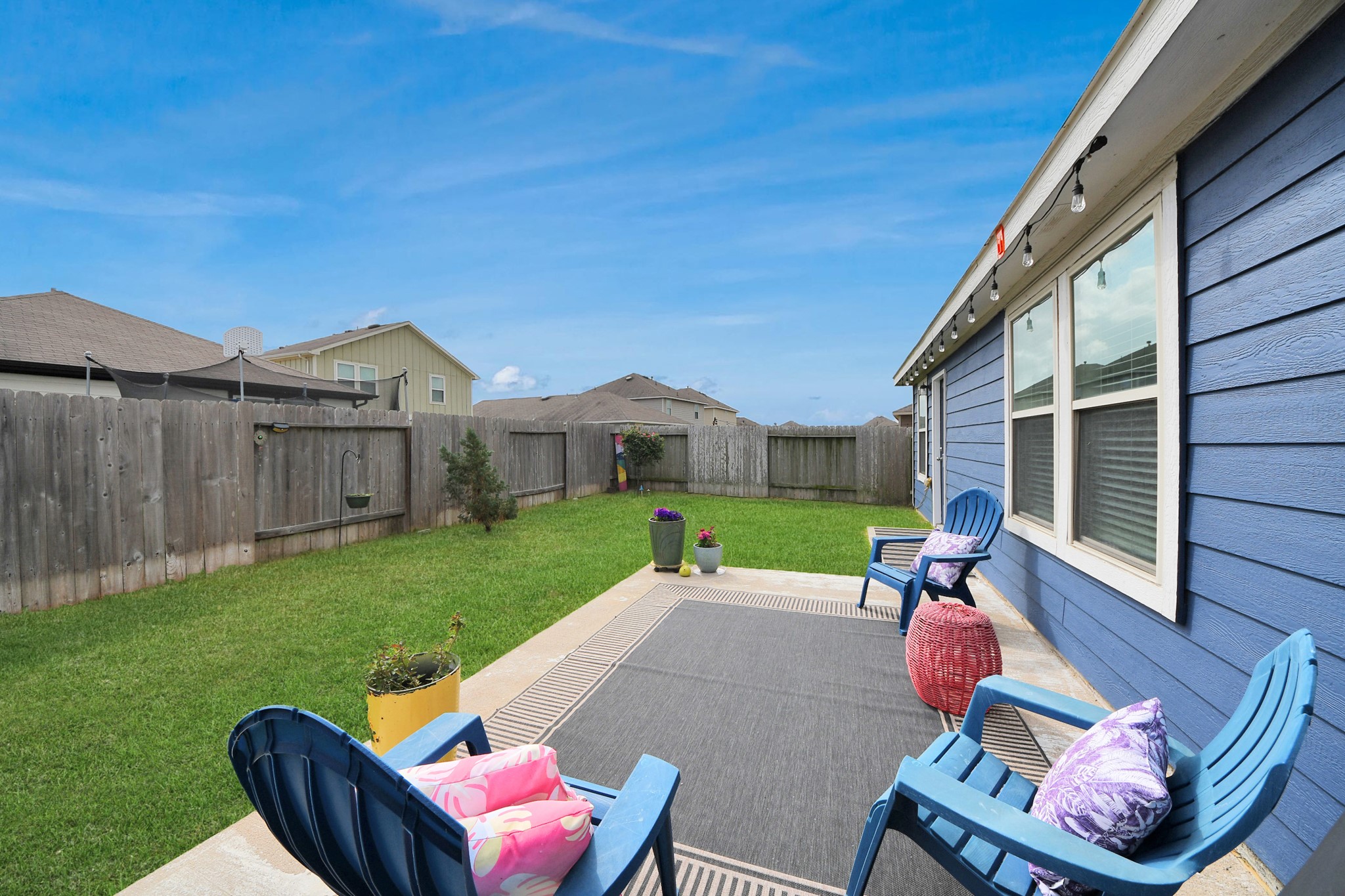 5722 Savanna Pasture Road Katy, TX 77493 - Photo 33 of 40 Summer BBQ Ready! ?? This private, fully fenced backyard offers a blank canvas for your dream garden or play area