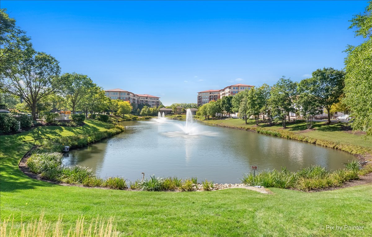 45 Prairie Park Drive, Unit 501 Wheeling, IL 60090 - Photo 20 of 30 a view of a lake with houses