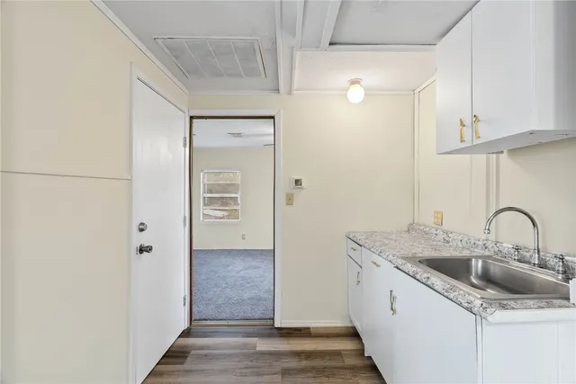 a view of an empty room and window