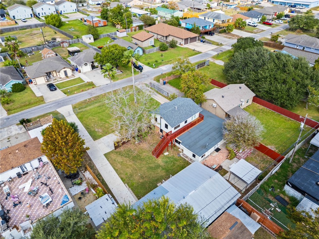 1225 Jonnell Street Corpus Christi, TX 78418 - Photo 38 of 39 an aerial view of a house with a garden
