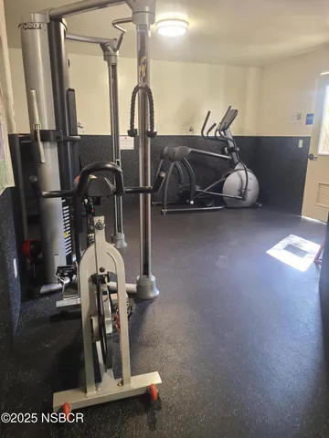 a view of a flower garden in front of a house