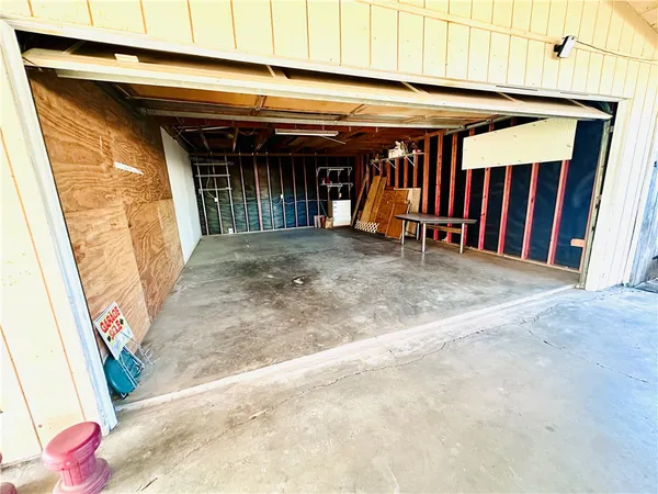 a house view with a garden space