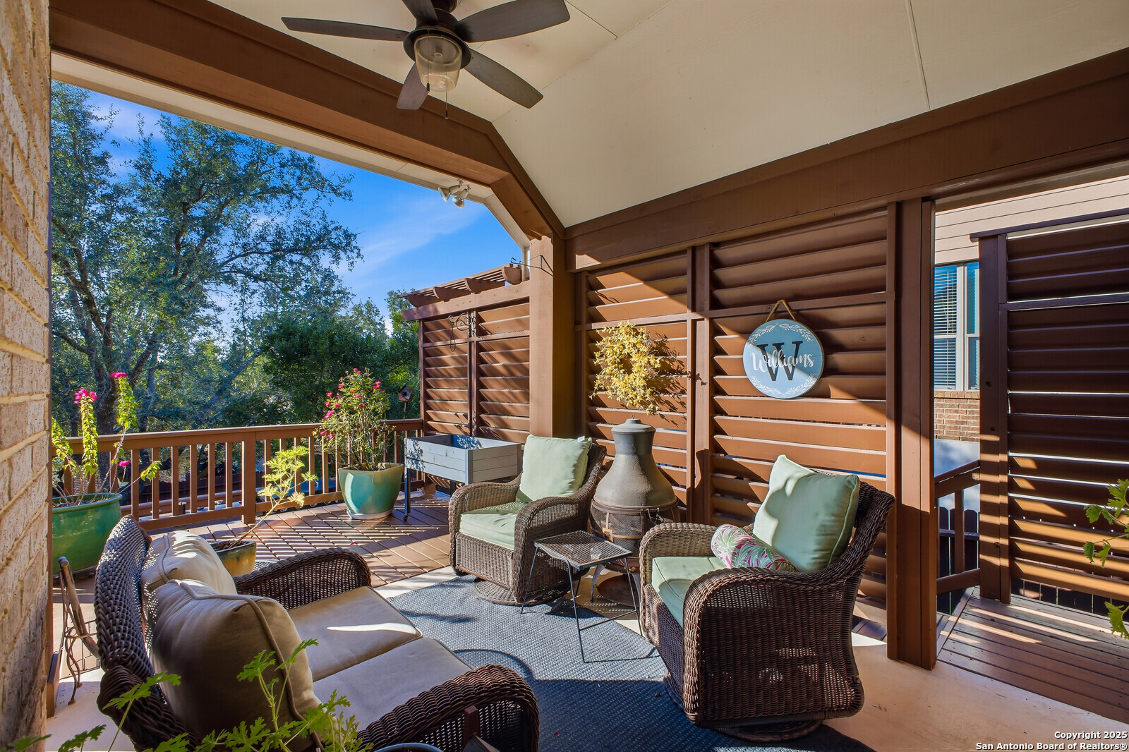 25523 River Ranch San Antonio, TX 78255 - Photo 23 of 41 a outdoor living space with furniture and garden view