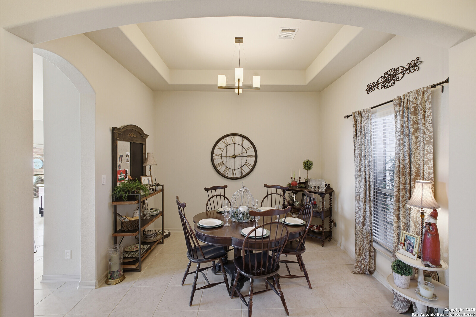 25523 River Ranch San Antonio, TX 78255 - Photo 38 of 45 a view of a dining room with furniture window and wooden floor