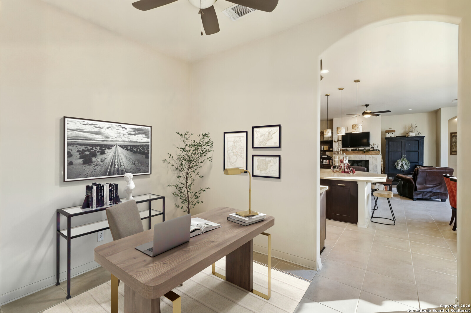 25523 River Ranch San Antonio, TX 78255 - Photo 7 of 41 a living room with furniture and a flat screen tv