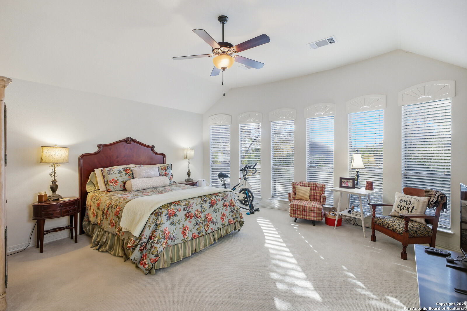 25523 River Ranch San Antonio, TX 78255 - Photo 9 of 45 a bedroom with bed room and a large window