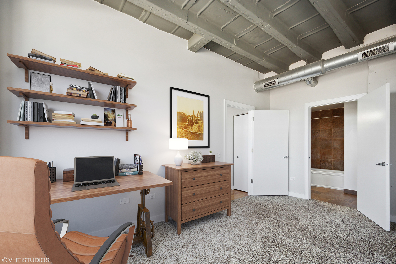 1791 West Howard Street, Unit 504 Chicago, IL 60626 - Photo 11 of 23 a view of a workspace with furniture