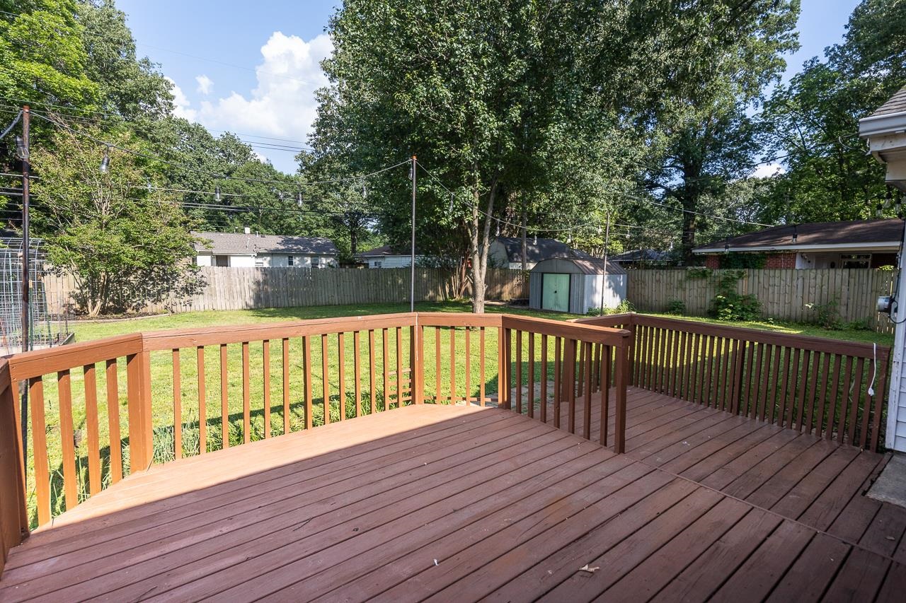 1604 Dearing Road Memphis, TN 38117 - Photo 16 of 18 a view of deck with wooden floor and fence