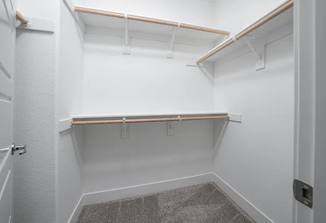 a close view of closet