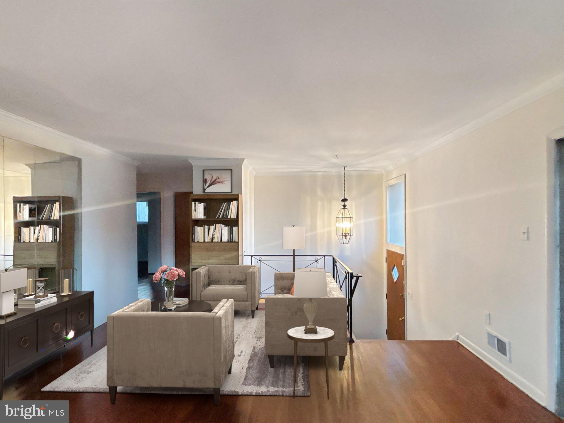 3323 Nash Place Southeast Washington, DC 20020 - Photo 3 of 23 a living room with furniture and wooden floor